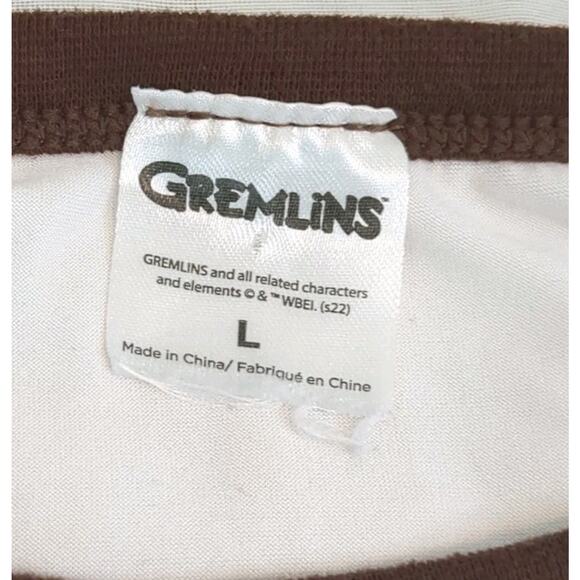 Gremlins T-shirt Women’s Large Ragland Long Sleeve Movie Sci-fi - Picture 2 of 9